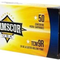 Armscor 50328 Pistol Value Pack 22 TCM 9R 39 gr Jacketed Hollow Point (JHP) 100 Bx/ 12 Cs